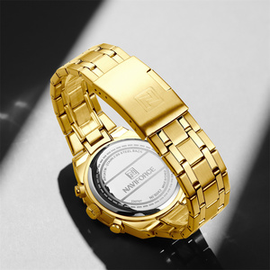Reloj de Pulsera NAVIFORCE 8042 <span class=keywords><strong>GGG</strong></span> Dorado para Hombre, Reloj de Pulsera Impermeable de Lujo para Hombre, Reloj Dorado Pequeño de Tres Agujas - Product Image 5