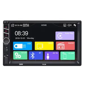 Pemutar MP5 Mobil 7013, Pemutar Video Otomatis Radio FM 7 Inci Auto Media Player Kartu Membaca U Disk Multimedia Play