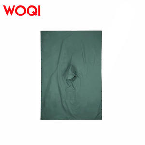 Impermeable con capucha para adultos Woqi, color verde pavo real, ligero, portátil, unisex, poncho para senderismo, camping y uso de emergencia. - Product Image 4