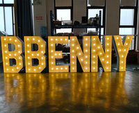 Letrero Personalizado con Letras de Bombilla Vintage, Letras Metálicas 3D, Letras Iluminadas LED para Exteriores, Letrero con Logotipo Comercial