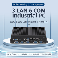 XCY Intel Core I3 I5 I7 DDR4 RAM 3 210 RJ45 Ethernet RS232 COM GPIO sin ventilador Industrial Mini PC Linux computadora