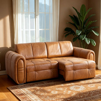 Canapé inclinable électrique moderne haut de gamme en cuir véritable, 3 places, modulaire, sectionnel, avec soutien ergonomique, pour salon, convertible en lit