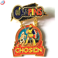 Épinglette personnalisée en alliage de zinc avec logo, pour la conférence Adventiste Camporee Pathfinder Club, émail souple