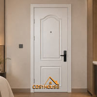 60 90 Minutes Fire Rated Timber Door Solid Core Wooden Fire Door for Hotel Apartment Commercial Building Project Manufacturer