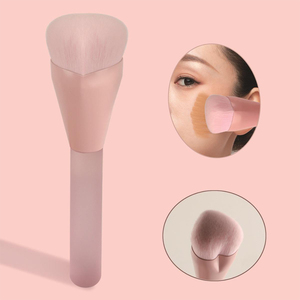 Nouvelle boîte individuelle de pinceaux de maquillage professionnels en forme de cœur pour artiste maquilleur, avec manche en poils synthétiques, idéal pour le cache-cernes et les joues – Idée <span class=keywords><strong>cadeau</strong></span> Saint-Valentin HQ - Product Image 1