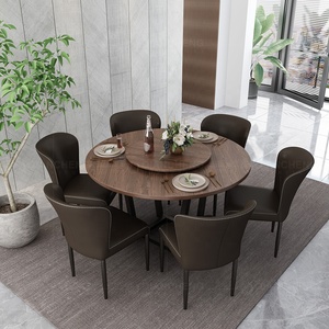 <span class=keywords><strong>Mesa</strong></span> de comedor redonda de madera escandinava, <span class=keywords><strong>4</strong></span> <span class=keywords><strong>sillas</strong></span>, <span class=keywords><strong>precio</strong></span>, restaurante - Product Image 3