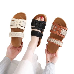 ashion New Bohemian Style Flat Comfortable <b>Sandals</b> and Slippers Summer Woven Fashionable All-match916 - Product Image 5