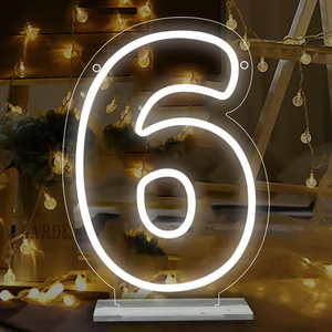 Letrero Luminoso LED de Neón Blanco Cálido, Regulable, con Clasificación IP65, para Bodas, Cumpleaños, Aniversarios, Fiestas, Regalos - Product Image 6