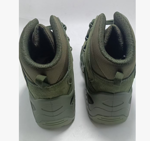 Bottes de randonnée et de chasse TSB07 Coyote Brown Coffee Green Camouflage, marques personnalisées OEM ODM, chaussures de randonnée en cuir de vachette. - Product Image 5