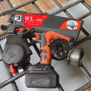 WL DOUBLE WIRE REBAR TIE GUN WL-460 Battery-Powered Automatic Construction Steel <b>Binding</b> <b>Machine</b> WL-460 Tie Wire Rebar <b>Binding</b> T - Product Image 2