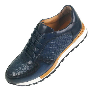 Chaussures décontractées pour hommes en cuir de vachette, style rétro sportif, à lacets, grande taille, à bout rond, idéales pour la marche au printemps et en hiver – Meilleures ventes - Product Image 5