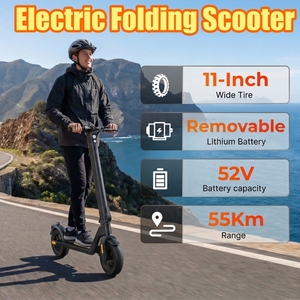 Scooter Listo para Enviar, 55 km de Autonomía, Scooter Eléctrico, Movilidad, Batería Desmontable, Rápido, X9 X9 - Product Image 5