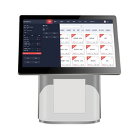 Procesador de doble núcleo de 15,6 pulgadas Almacenamiento de 32GB Wi-Fi 6 Sistema POS Software Terminal Restaurante Facturación Servicio de hospitalidad POS