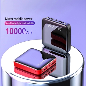 10000Mah Powerbanks Wallet Di Động Sạc <span class=keywords><strong>2</strong></span> Usb Ngân Hàng Điện Gương Cho Tất Cả Các Điện Thoại - Product Image 3