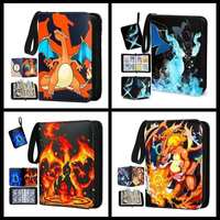 Carpeta de Cartas Personalizada de 9 Bolsillos de PU para Cartas Coleccionables de Pokémon, Yu-Gi-Oh!, Béisbol, Tarjetas de Crédito, con Clip de Almacenamiento de 7 Pulgadas y 50 mm