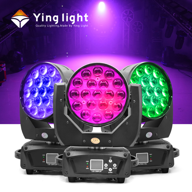 Martin Mac Aura 19x15w Led Zoom Wash Moving Light 19x15 Watt  RGBW 4in1 Led Bee Eyes Moving Head Lights for DJ Night Club Bar