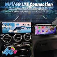 Écran double 24,6 pouces Android Auto Carplay pour Mercedes Benz GLC Classe C W205 X253 C180 C200 C300 2015-2022 GPS Navi Head Unit