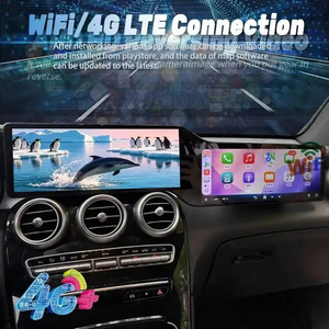 หน้าจอคู่ขนาด 24.6 นิ้ว รองรับ Android Auto และ Carplay สำหรับรถยนต์ Mercedes Benz GLC C Class W205 X253 C180 C200 C300 ปี 2015-2022 พร้อมระบบนำทาง GPS - Product Image 3