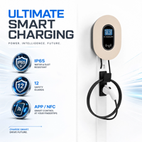 Borne de recharge murale intelligente WiFi 11 kW 16 A triphasée norme GBT pour véhicules électriques BYD GAC Aion ZEEKR XPeng