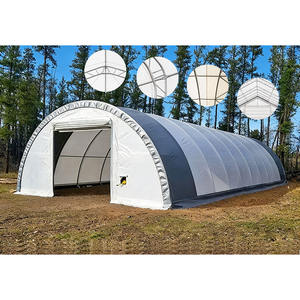 Tente de stockage industrielle à double treillis Q235 à grande portée / Abri portable / Tentes de stockage étanches - Product Image 6