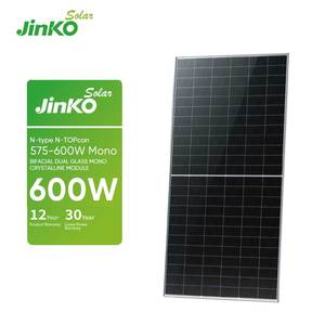 ยูเอส JINKO แผงโซลาร์ Jkm585n-72hl4-Bdv แบบสองหน้า585W N ชนิดแผงโซล่าเซลล์ - Product Image 1