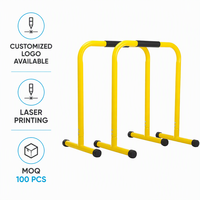 Barres parallèles en acier de taille moyenne pour usage domestique, capacité de charge maximale de 200 kg, équipement de fitness en PVC EVA DP8222