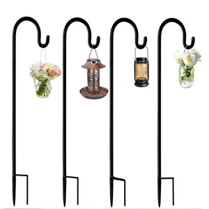 Metal iron shepherd hook Outdoor Decorative Garden Ornament Hanging shepherds hook