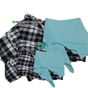 Chiffons usagés en coton recyclé pour le nettoyage industriel, colorés, pour machines - Product Image 2