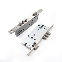Serrure de porte antivol EN12209 Grade 85mm acier inoxydable 96H test de pulvérisation de sel neutre laiton satiné pour portes de fumée extérieures