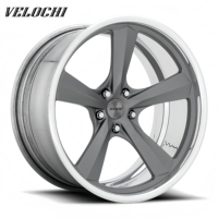 Rines Deportivos VLC de 2 Piezas para Auto, Aleación 5X130 5x120 6x139.7 para Jeep, Camioneta C10, 18-24 Pulgadas, Cóncavos, Forjados, Pulidos, Cromados