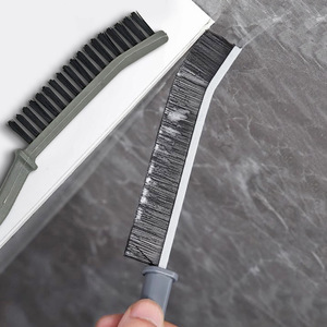 Brosse de nettoyage pour joints de salle de bain, brosse pour joints de toilettes et carreaux de cuisine, nettoyeur de joints de fenêtres, brosse à poussière pour rainures, brosse à cheveux. - Product Image 1