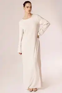 Dress Linen wanita, gaun Linen dua potong setelan dengan dua potong untuk perempuan
