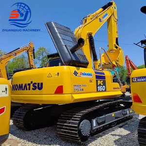 Excavatrice sur chenilles Komatsu PC160-7 d'occasion, haute efficacité, d'origine japonaise, modèle 2024, 16 tonnes, moteur Cummins, capacité de la benne de 0,65 m³, testée - Product Image 1