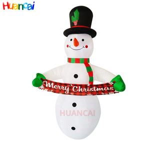 الإعلان نفخ عيد الميلاد ثلج مضيئة نفخ مع قصب راية لتزيين حفلة عيد الميلاد - Product Image 2