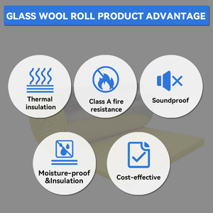 Wholesale Class Fiberglass Glass Wool Moisture Thermal Insulation <b>Blanket</b> for Warehouse Kitchen Use Eco-Friendly Fireproof - Product Image 5
