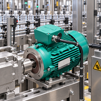 Moteur triphasé AC 380V 50Hz, boîtier en aluminium, haute efficacité, économie d'énergie, entraînement industriel