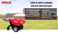 Mini Machine à benne en caoutchouc, 48V, 20ah, capacité de charge de 500Kg, approuvé CE
