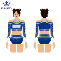 Personnalisé Votre Couleur Applique Logo Cheerleading Uniforme Ensembles Jeunes Danse Jupes Spandex Diamants Acclamation Compétition Porter