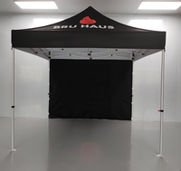 Tente de commerce pliable 3x3m, hexagonale 40mm, intérieur/extérieur, imperméable, avec structure en aluminium premium, robuste, toutes saisons, type pop-up