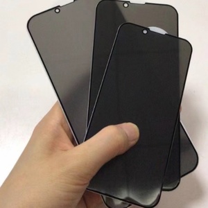 Accessoire de téléphone portable compatible, protection d'écran en verre trempé anti-espionnage de qualité 9D 18D, couverture complète pour iPhone 15 - Product Image 3