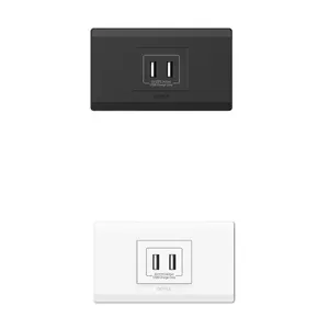 OPPLE Modern Design Usb Outlet Socket Wall Plug Receptacle Electric Outlet Power Socket Double Switched Socket Charging