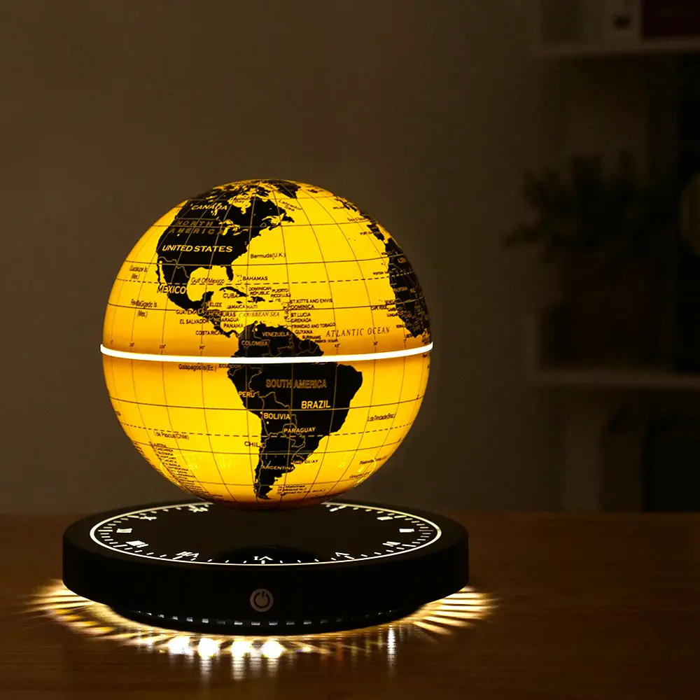 Lampada da tavolo a globo levitante magnetica di lusso regalo aziendale Floating World Globe Unique Home Decoration Globe Night Light