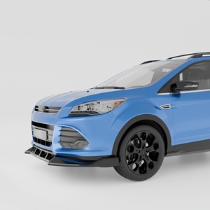 Splitter per Paraurti Anteriore Compatibile con <span class=keywords><strong>Ford</strong></span> Escape <span class=keywords><strong>Kuga</strong></span> 2013-2016, <span class=keywords><strong>Accessori</strong></span> Sottoscocca in ABS Nero Lucido - Product Image 5