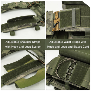 Tactical Outdoor <b>Vest</b> Lightweight Modular 3D Breathable Adjustable Quick Release Training <b>Vest</b> for Men Nylon Material - Product Image 5