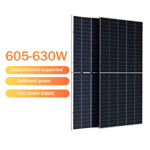 แผงโซล่าเซลล์กระจกสองชั้น603วัตต์กำลัง630วัตต์คุณภาพสูงเหมาะสำหรับโรงงาน - Product Image 1