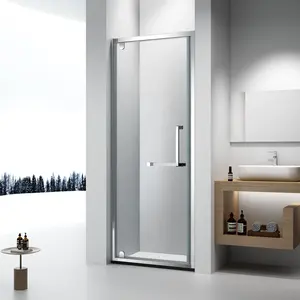 900mm*2000mm Bathroom Kitchen Small Shower Pivot Shower Glass Panel Door for Sale Durban