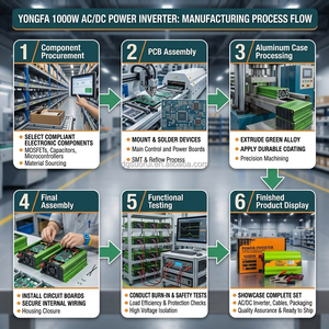 <span class=keywords><strong>Inversor</strong></span> Solar Yongfa SUS-2000A de 2000 Vatios, de CC 12V a CA 220V, <span class=keywords><strong>Inversor</strong></span> de Energía Solar, <span class=keywords><strong>Inversor</strong></span> OEM de Fábrica, <span class=keywords><strong>Inversor</strong></span> de 12V y 2000W - Product Image 4