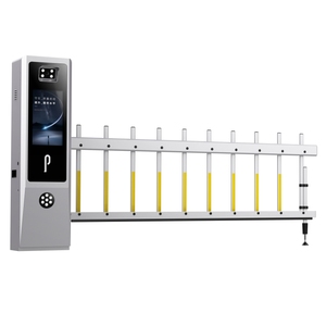 Barrera de Acceso 2 en 1 con Reconocimiento de Matrículas, <span class=keywords><strong>Control</strong></span> de Acceso Vehicular de 6 m de Ancho, Pantalla LCD de 18.5 Pulgadas, Torniquete de Estacionamiento con Voz, Aleación - Product Image 1