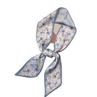 Nouveau petit double face élégant longue bande bandeau sac cravate cadeau imprimé écharpe pour les femmes