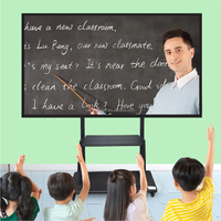 Panneau blanc interactif de 55 pouces, panneau plat tactile de classe interactif, prix